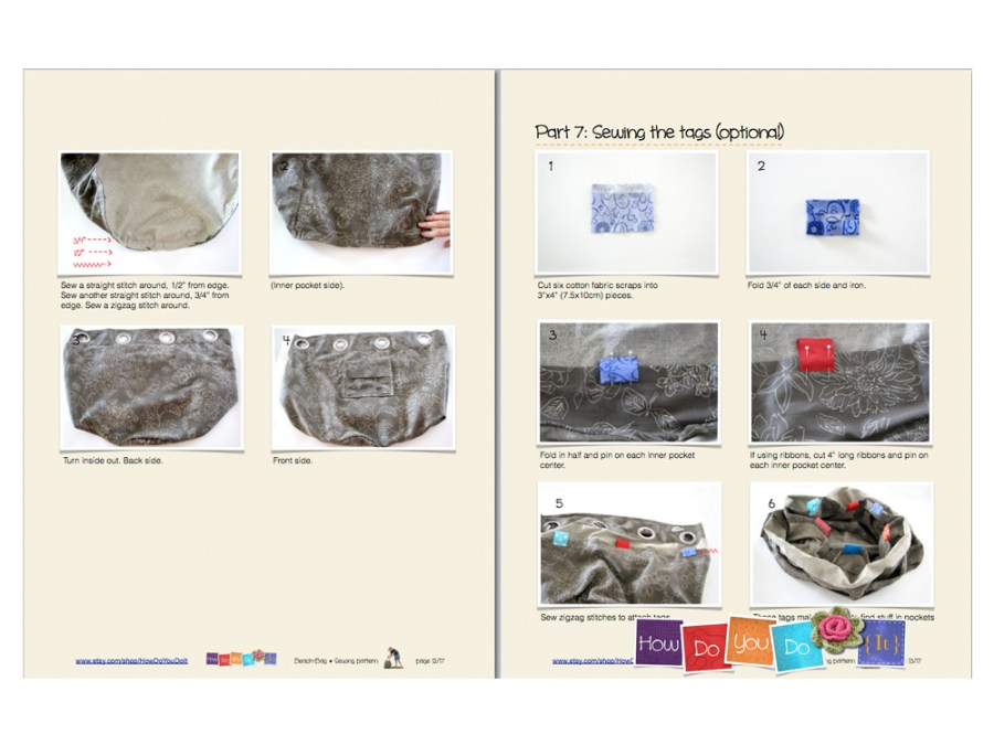 beach bag sewing pattern