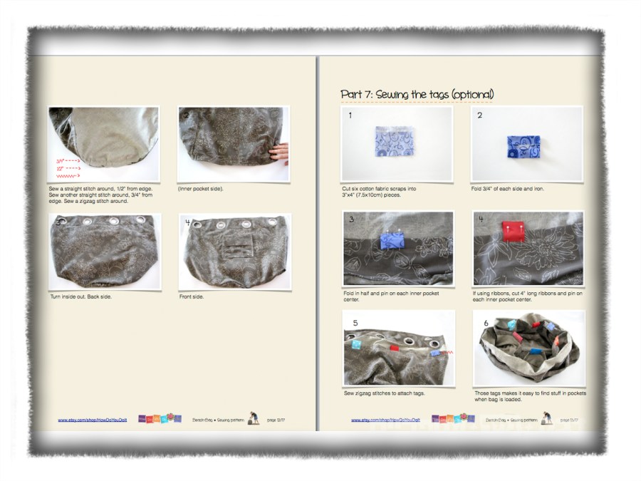 beach bag sewing pattern